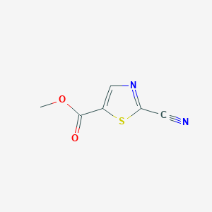 molecular formula C6H4N2O2S B1404942 2-氰基噻唑-5-甲酸甲酯 CAS No. 1211541-45-5