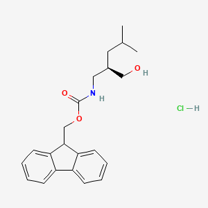 Fmoc-(r)-2-(aminomethyl)-4-methylpentan-1-ol hcl