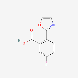 5-Fluoro-2-(oxazol-2-yl)benzoic acid