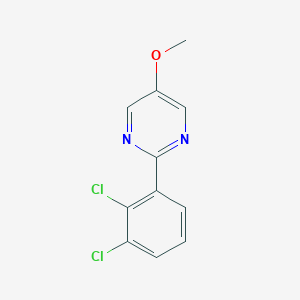 molecular formula C11H8Cl2N2O B14049460 2-(2,3-Dichlorophenyl)-5-methoxypyrimidine 