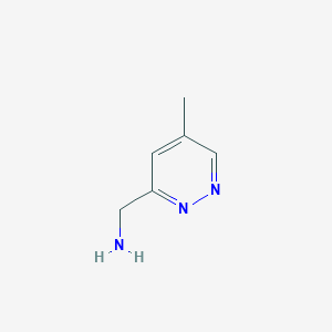 molecular formula C6H9N3 B1404949 3-氨甲基-5-甲基吡哒嗪 CAS No. 1403767-09-8