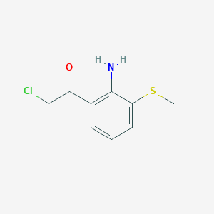 1-(2-Amino-3-(methylthio)phenyl)-2-chloropropan-1-one