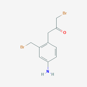 1-(4-Amino-2-(bromomethyl)phenyl)-3-bromopropan-2-one