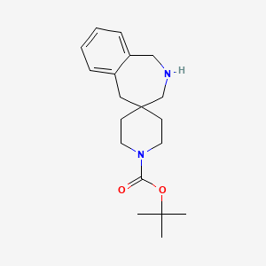 molecular formula C19H28N2O2 B1404956 叔丁基 1,2,3,5-四氢螺[苯并[c]-氮杂卓-4,4'-哌啶]-1'-甲酸酯 CAS No. 1160247-89-1