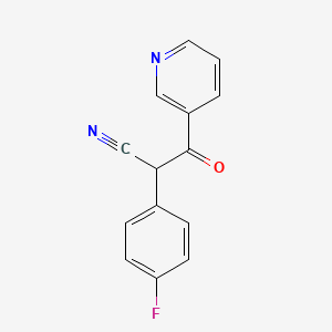 2-(4-Fluorophenyl)-3-oxo-3-(pyridin-3-yl)propanenitrile