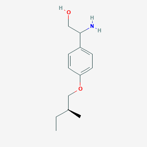 molecular formula C13H21NO2 B14049621 2-amino-2-(4-((S)-2-methylbutoxy)phenyl)ethanol 