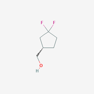 molecular formula C6H10F2O B1404964 [(1S)-3,3-二氟环戊基]甲醇 CAS No. 1407991-23-4