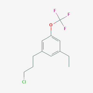 1-(3-Chloropropyl)-3-ethyl-5-(trifluoromethoxy)benzene