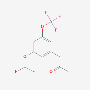 1-(3-(Difluoromethoxy)-5-(trifluoromethoxy)phenyl)propan-2-one