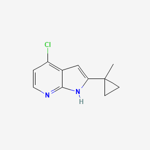 1H-Pyrrolo[2,3-b]pyridine, 4-chloro-2-(1-methylcyclopropyl)-