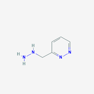 molecular formula C5H8N4 B1404971 3-(肼基甲基)哒嗪 CAS No. 1333245-18-3
