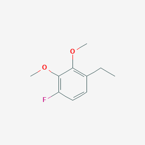 molecular formula C10H13FO2 B14049710 1,2-Dimethoxy-3-ethyl-6-fluorobenzene 