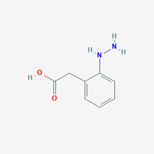 molecular formula C8H10N2O2 B14049761 (2-(Carboxymethyl)phenyl)hydrazine 