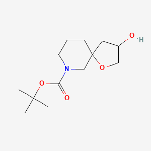 molecular formula C13H23NO4 B1404977 7-Boc-1-oxa-7-azaspiro[4.5]decane-3-ol CAS No. 1331825-51-4