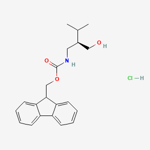 Fmoc-(r)-2-(aminomethyl)-3-methylbutan-1-ol hcl