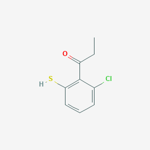 1-(2-Chloro-6-mercaptophenyl)propan-1-one