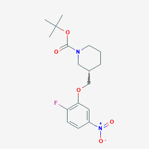 (S)-tert-Butyl 3-((2-fluoro-5-nitrophenoxy)methyl)piperidine-1-carboxylate