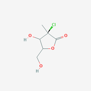 (3R,4R,5R)-3-chloro-4-hydroxy-5-(hydroxymethyl)-3-methyldihydrofuran-2(3H)-one