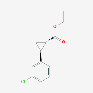 trans-Ethyl 2-(3-chlorophenyl)cyclopropanecarboxylate