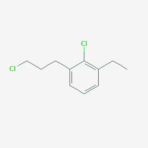 molecular formula C11H14Cl2 B14049823 1-Chloro-2-(3-chloropropyl)-6-ethylbenzene 