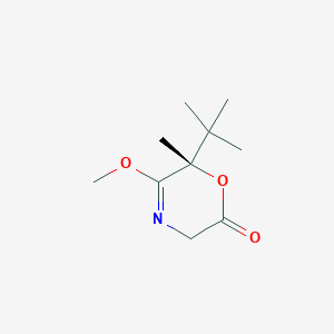 molecular formula C10H17NO3 B14049833 (S)-6-(tert-Butyl)-5-methoxy-6-methyl-3,6-dihydro-2H-1,4-oxazin-2-one 