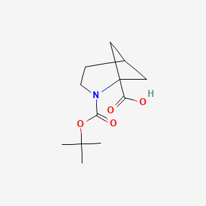 molecular formula C12H19NO4 B1404986 2-Boc-2-azabicyclo[3.1.1]heptane-1-carboxylic acid CAS No. 1392803-98-3
