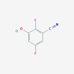 molecular formula C7H3F2NO B14049865 2,5-Difluoro-3-hydroxybenzonitrile 