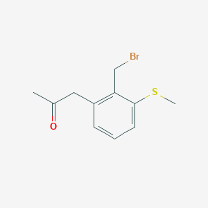 1-(2-(Bromomethyl)-3-(methylthio)phenyl)propan-2-one