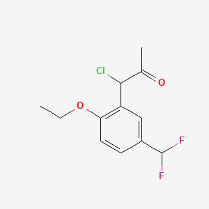 1-Chloro-1-(5-(difluoromethyl)-2-ethoxyphenyl)propan-2-one