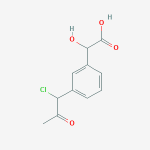 1-(3-(Carboxy(hydroxy)methyl)phenyl)-1-chloropropan-2-one