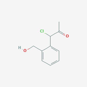 molecular formula C10H11ClO2 B14049894 1-Chloro-1-(2-(hydroxymethyl)phenyl)propan-2-one 