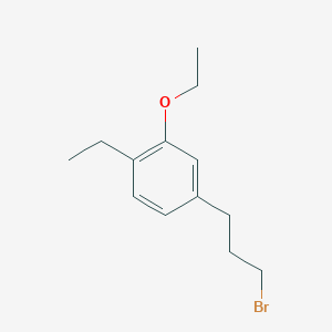 molecular formula C13H19BrO B14049905 1-(3-Bromopropyl)-3-ethoxy-4-ethylbenzene 