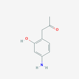 molecular formula C9H11NO2 B14049937 1-(4-Amino-2-hydroxyphenyl)propan-2-one 