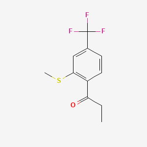 1-(2-(Methylthio)-4-(trifluoromethyl)phenyl)propan-1-one