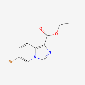 molecular formula C10H9BrN2O2 B1404996 6-溴咪唑并[1,5-A]吡啶-1-羧酸乙酯 CAS No. 1363380-47-5