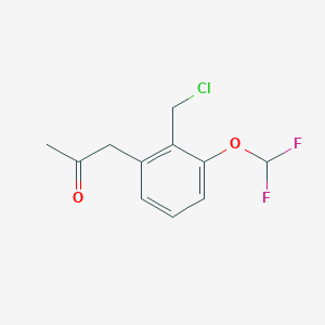 1-(2-(Chloromethyl)-3-(difluoromethoxy)phenyl)propan-2-one