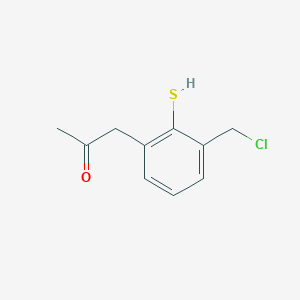 1-(3-(Chloromethyl)-2-mercaptophenyl)propan-2-one