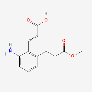 (E)-3-(2-amino-6-(3-methoxy-3-oxopropyl)phenyl)acrylic acid