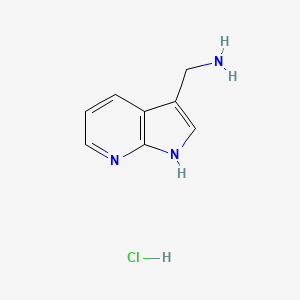 molecular formula C8H10ClN3 B1405002 3-氨甲基-7-吡啶酮盐酸盐 CAS No. 1408075-79-5