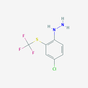 1-(4-Chloro-2-(trifluoromethylthio)phenyl)hydrazine