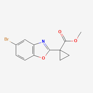 Methyl 1-(5-bromobenzo[D]oxazol-2-YL)cyclopropane-1-carboxylate