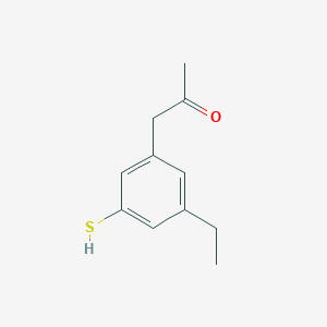 1-(3-Ethyl-5-mercaptophenyl)propan-2-one