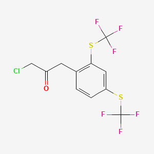 1-(2,4-Bis(trifluoromethylthio)phenyl)-3-chloropropan-2-one