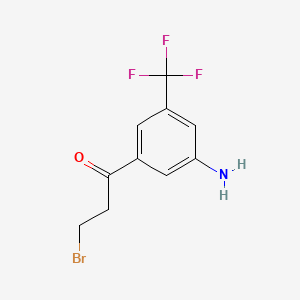 1-(3-Amino-5-(trifluoromethyl)phenyl)-3-bromopropan-1-one