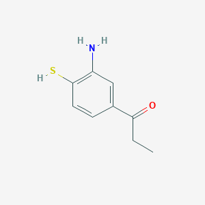 1-(3-Amino-4-mercaptophenyl)propan-1-one