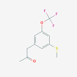 1-(3-(Methylthio)-5-(trifluoromethoxy)phenyl)propan-2-one