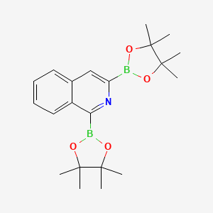 molecular formula C21H29B2NO4 B14050095 1,3-Bis(4,4,5,5-tetramethyl-1,3,2-dioxaborolan-2-yl)-isoquinoline 