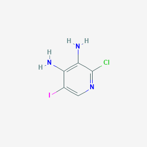 molecular formula C5H5ClIN3 B1405015 2-氯-5-碘-3,4-吡啶二胺 CAS No. 1363380-53-3
