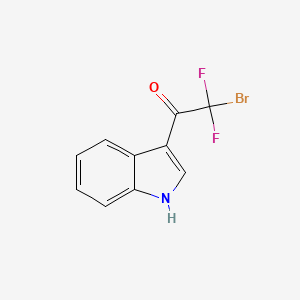 2-Bromo-2,2-difluoro-1-(1H-indol-3-YL)ethan-1-one