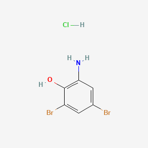 molecular formula C6H6Br2ClNO B14050202 2-Amino-4,6-dibromophenol hydrochloride CAS No. 100707-43-5